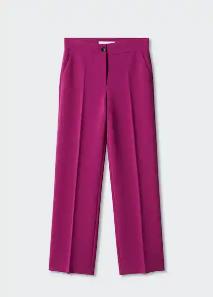 Pantalón Simon Fucsia Talla 40 Mujer Mango