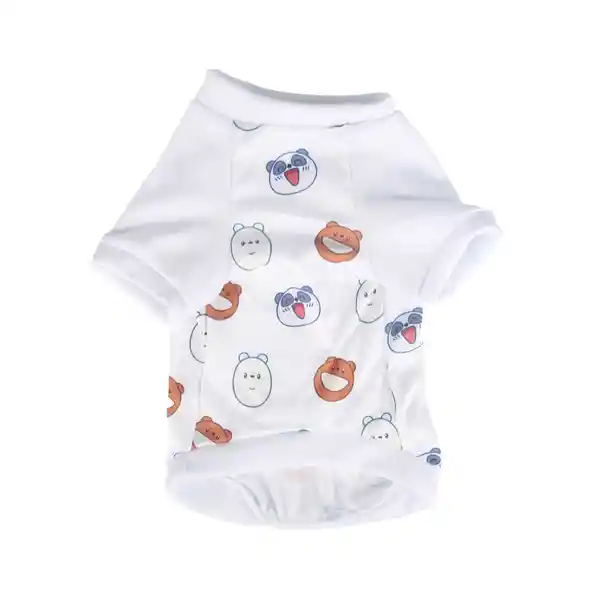 Camisa Para Mascotas Camisa Grande Blanca Baby Miniso