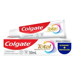 Crema Dental Colgate Total Clean Mint Con Zinc 50 mL