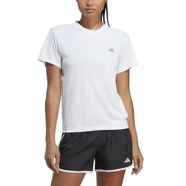 Adidas Camiseta Tee Para Mujer Blanco Talla M HZ0112