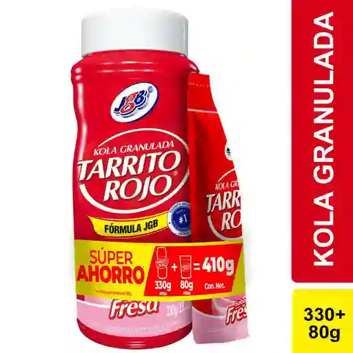 Tarrito Rojo Pack Kola Granulada Fresa