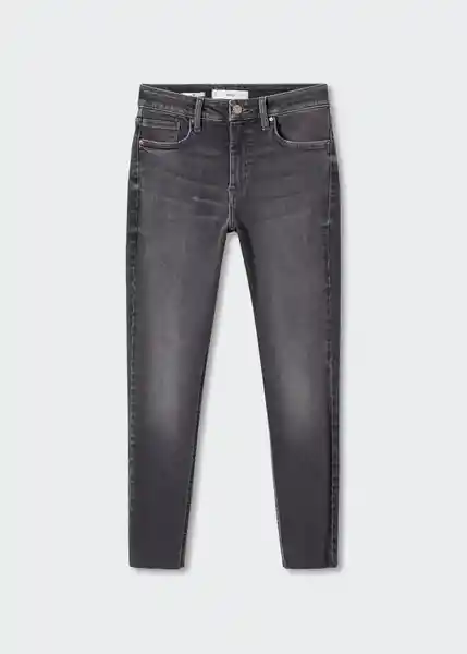 Pantalón Jean Isa Tejano Gris Oscuro Talla 32 Mujer Mango