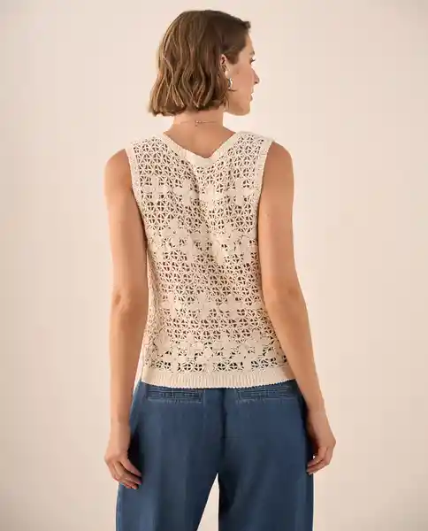 Tejido Crudo Nevisca Claro Talla L 669G203 Esprit