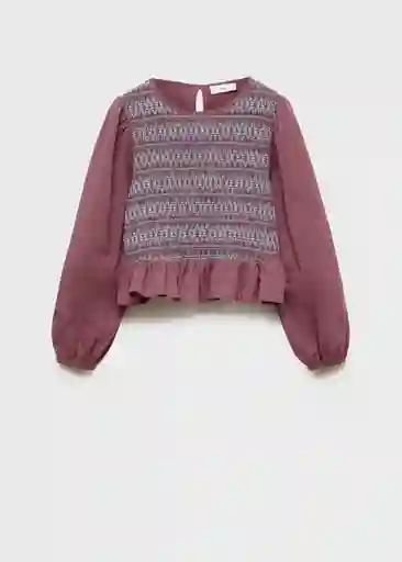 Blusa Chativa Granate Talla 10 Niñas Mango