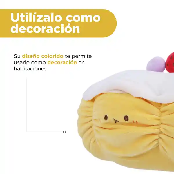 Peluche Tarta de Fresa Amarilla Serie Dessert Miniso