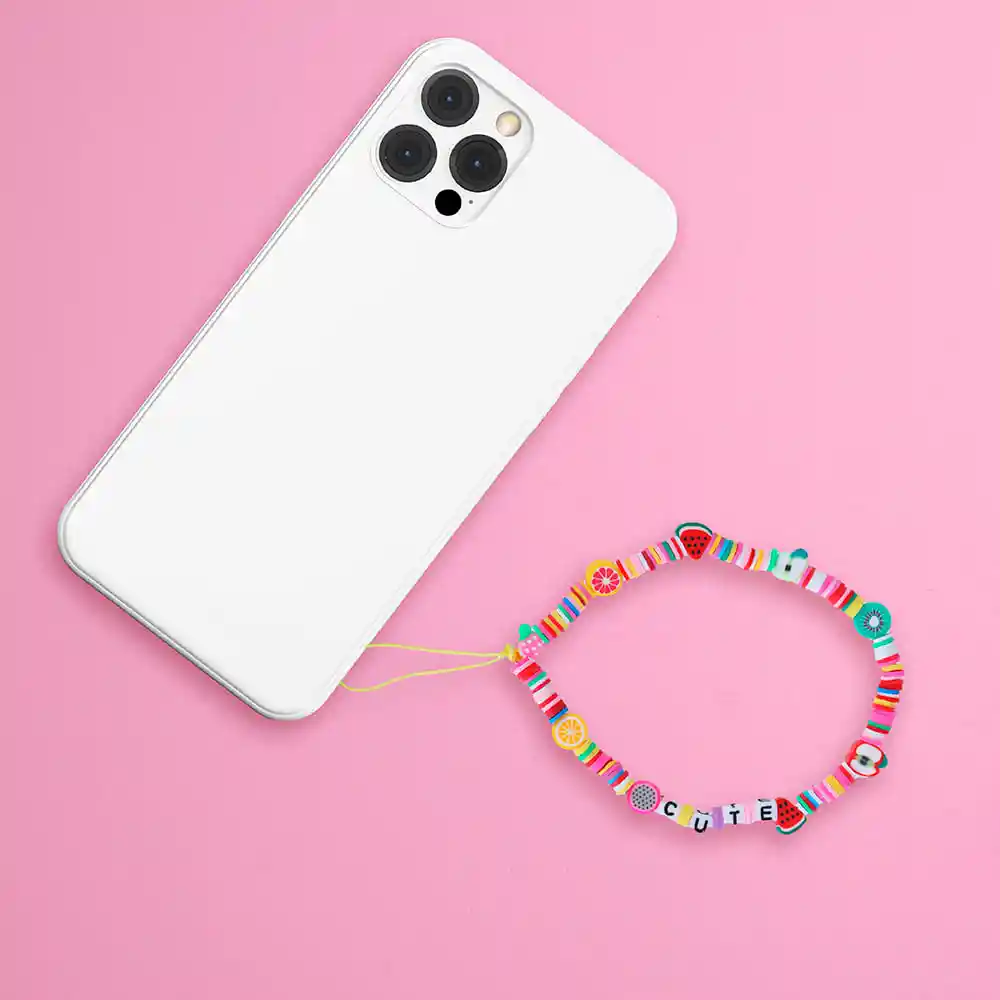 Colgante Para Celular Cuentas de Colores Cute Miniso