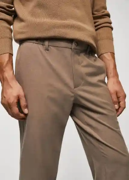 Pantalón Murlo Beige Talla 38 Hombre Mango