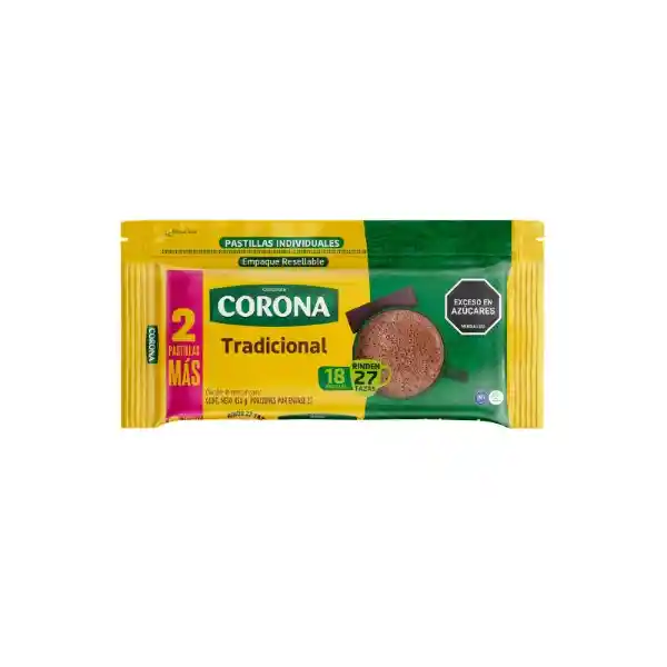 Corona Chocolate de Mesa Tradicional Pastillado