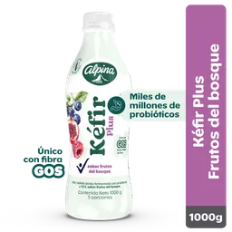 Kéfir Plus Alpina sabor frutos del bosque 1000g