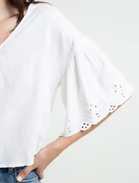  Camisa Cielo Crudo Puro Claro Mujer Talla S Naf-Naf 