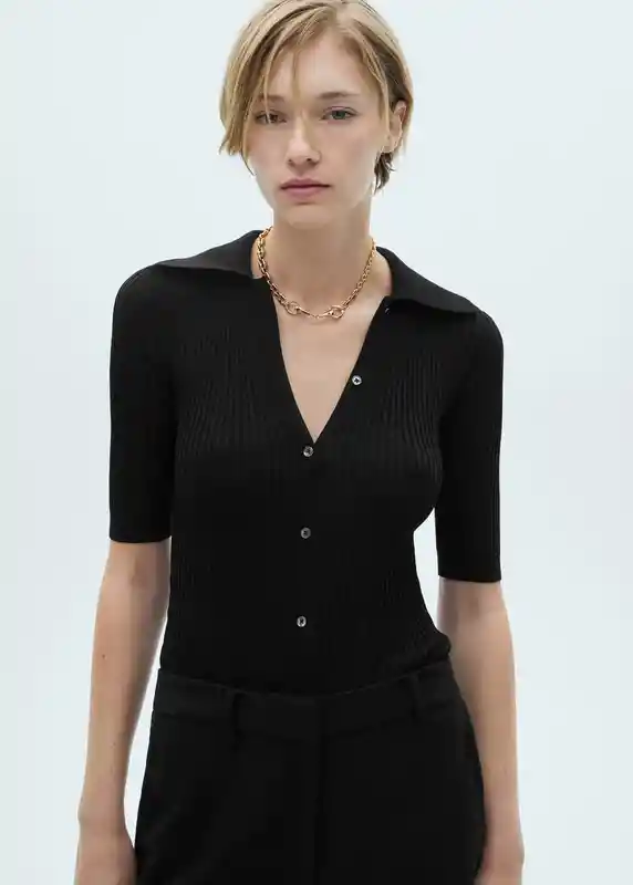 Mono Luna Negro Talla S Mujer Mango