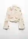 Blusa Carla Vainilla Talla XS Mujer Mango