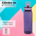 Miniso Botella de Plástico Para Deportes Con Asa Morado 900 mL