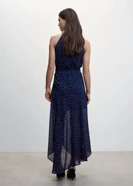 Vestido Adela Azul Talla 25 Mujer Mango