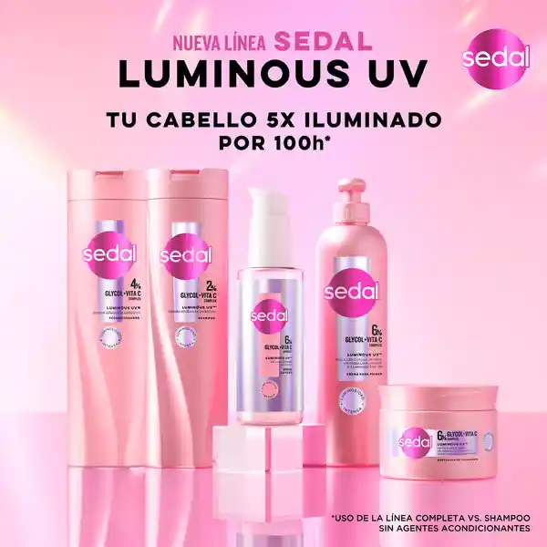 Sérum Capilar Sedal Glycolic + Vitamina C 5X Luminoso Por 100H