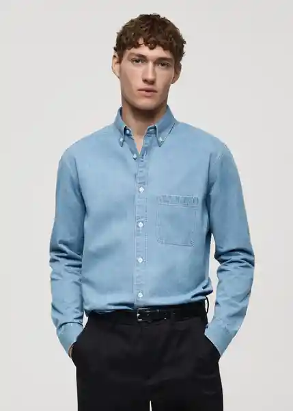 Camisa Denim Tejano Medio Talla XS Hombre Mango