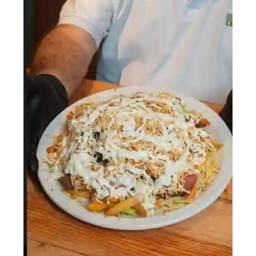 Salchipapa Mixta