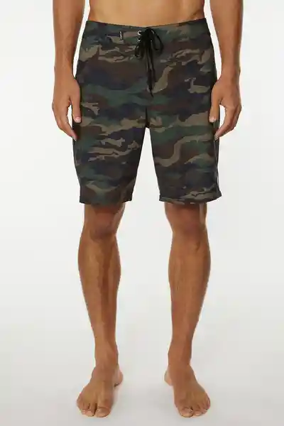 ONeill Short de Baño Hyperfreak Camo Am Verde Talla 38