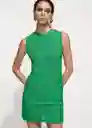 Vestido Esteba Verde Pastel Talla L Mujer Mango