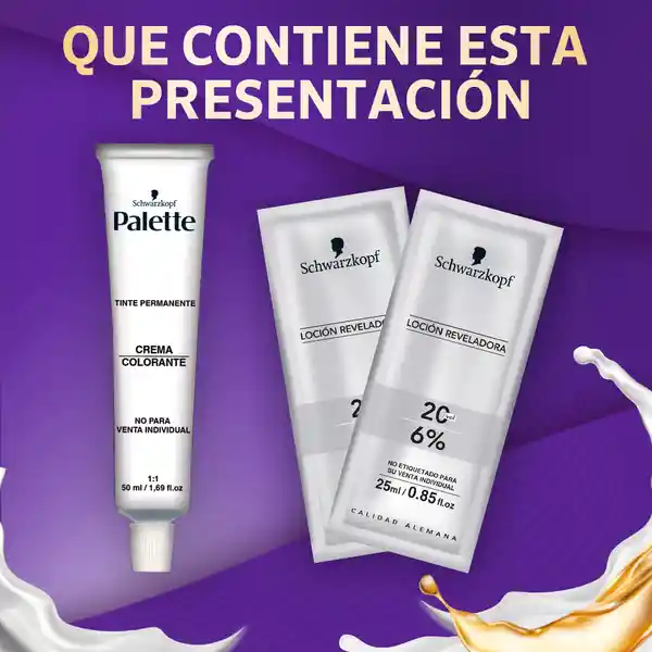 Palette Intensive Tinte Color Creme Castaño Medio 4-0 50 mL