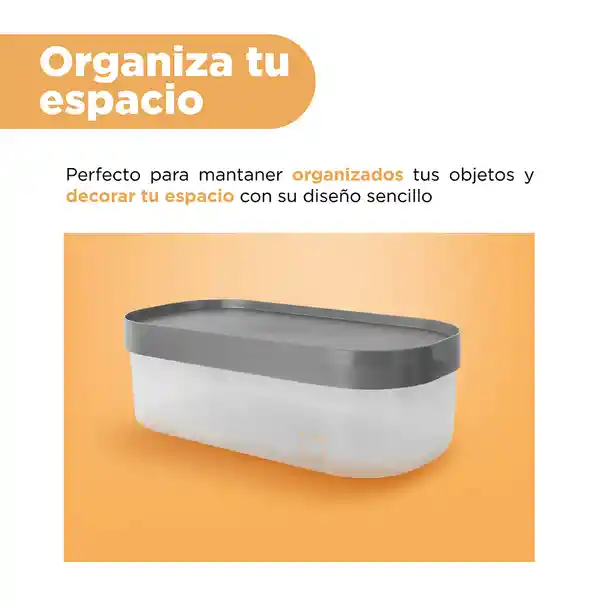 Organizador Serie Silver Gray Gris Oscuro Grande Miniso
