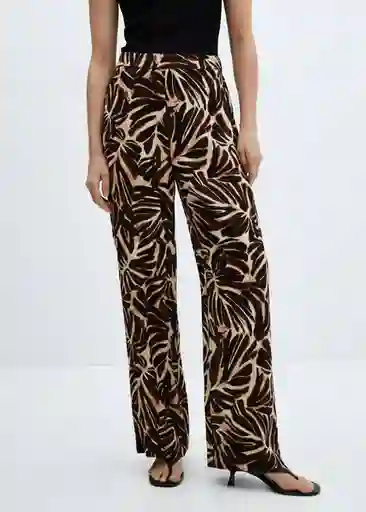 Pantalón Claudie Crudo Talla L Mujer Mango