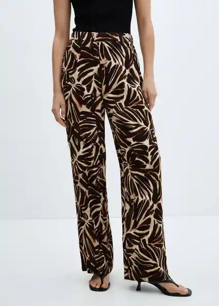Pantalón Claudie Crudo Talla L Mujer Mango