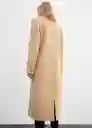 Abrigo Paraiso Beige Talla 18 Mujer Mango