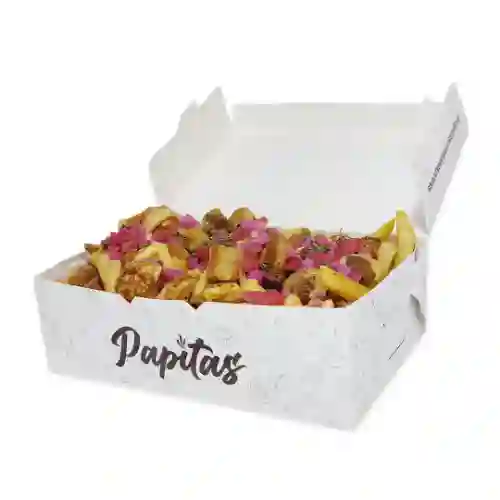 Papitas con Chicharrón