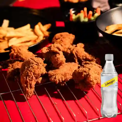 Combo Alitas X6 + Schweppes Soda 400ml