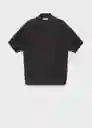 Camiseta Polo Splash Antracita Talla S Hombre Mango
