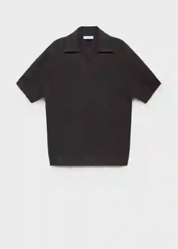 Camiseta Polo Splash Antracita Talla S Hombre Mango