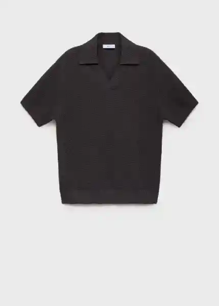 Camiseta Polo Splash Antracita Talla S Hombre Mango