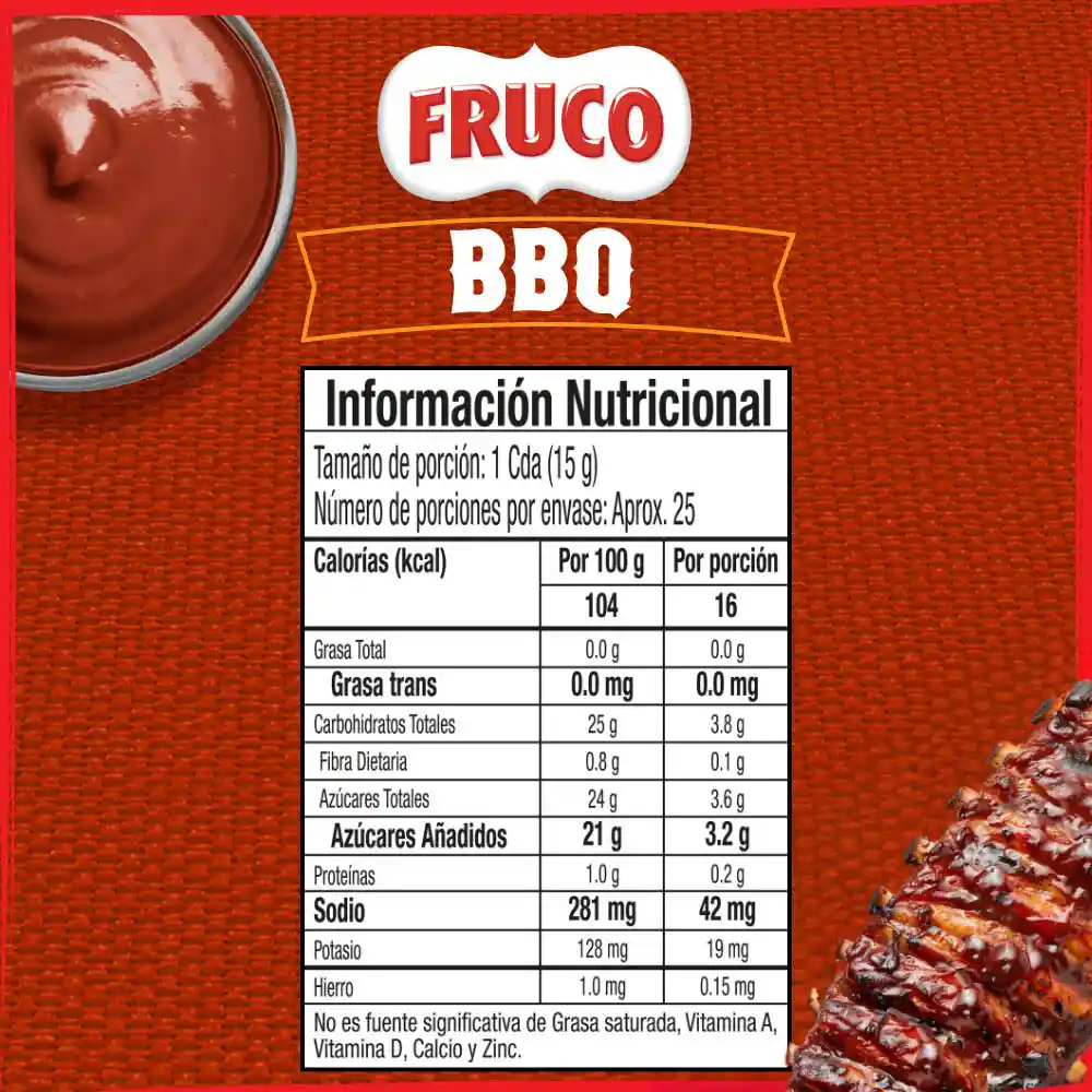 Salsa Fruco BBQ artesanal doypack 380G