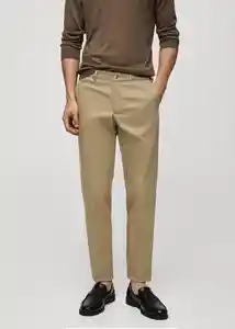 Pantalón Dublino Khaki Talla 40 Hombre Mango