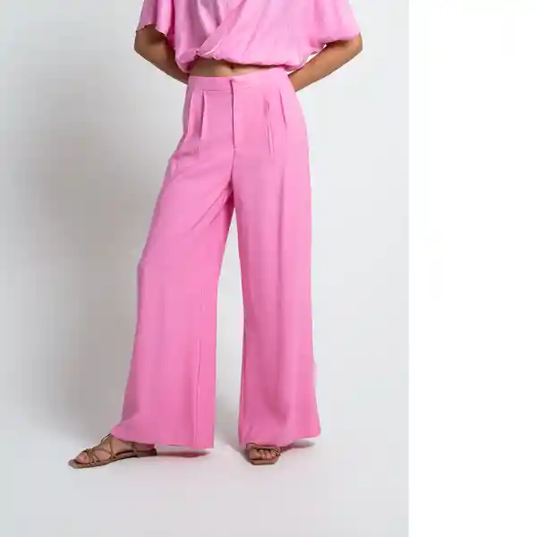 Pantalón Pro Mujer Rosa Boreas Medio Talla 8 432F334 Naf Naf