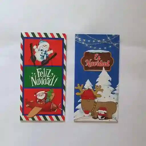 Tarjeta Navidad X 2 Letra I Colmodernas Tdn X2 I
