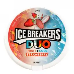 Ice Breakers Caramelos de Menta Duo Strawberry