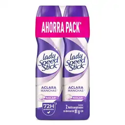 Desodorante Mujer Lady Speed Stick Derma + Aclarado 91 g x 2 Und