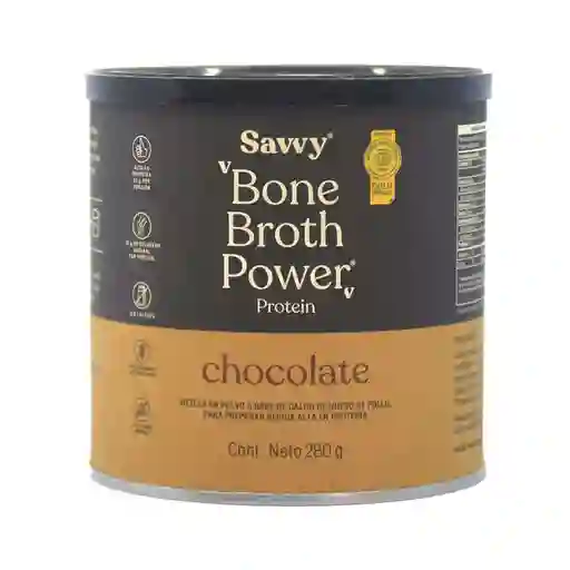 Savvy Bone Broth Power Proteína Chocolate Mini