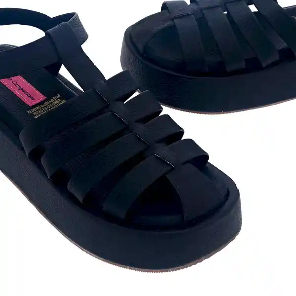 Sandalias Plataforma Chloe Negro Talla 34