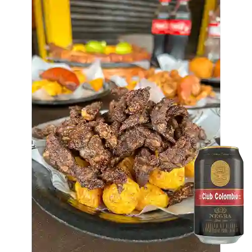Combo Bofe + Cerveza Club Colombia Negra Lta 330ml