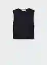 Top Taylor Negro Talla S Mujer Mango