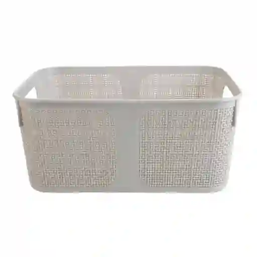 Canasto Closet Lino Dúo M Gris