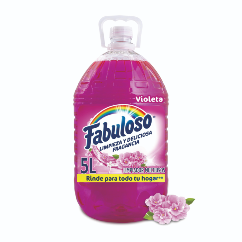 Fabuloso Limpiapisos Desinfectante Violeta 5L