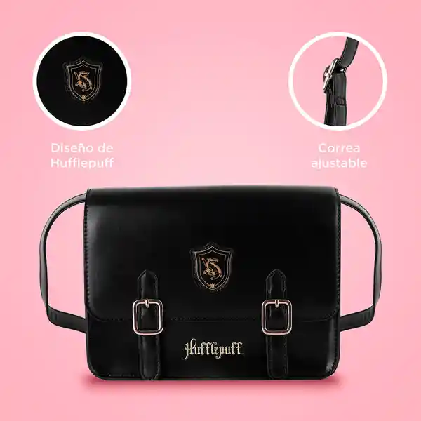 Bolso Estilo Preppy Serie Harry Potter Hufflepuff Miniso