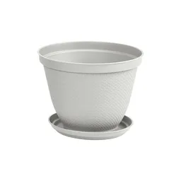 Rimax Matera Redonda Rafia Gris Hl 25 cm