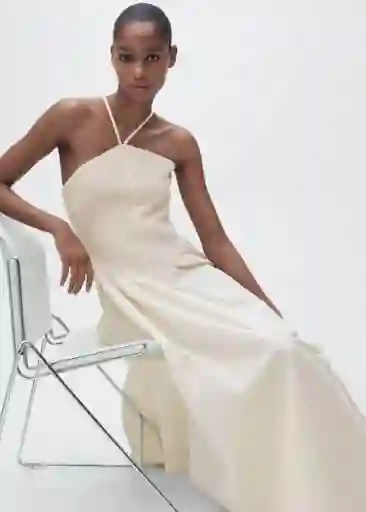 Vestido Fede Crudo Talla S Mujer Mango