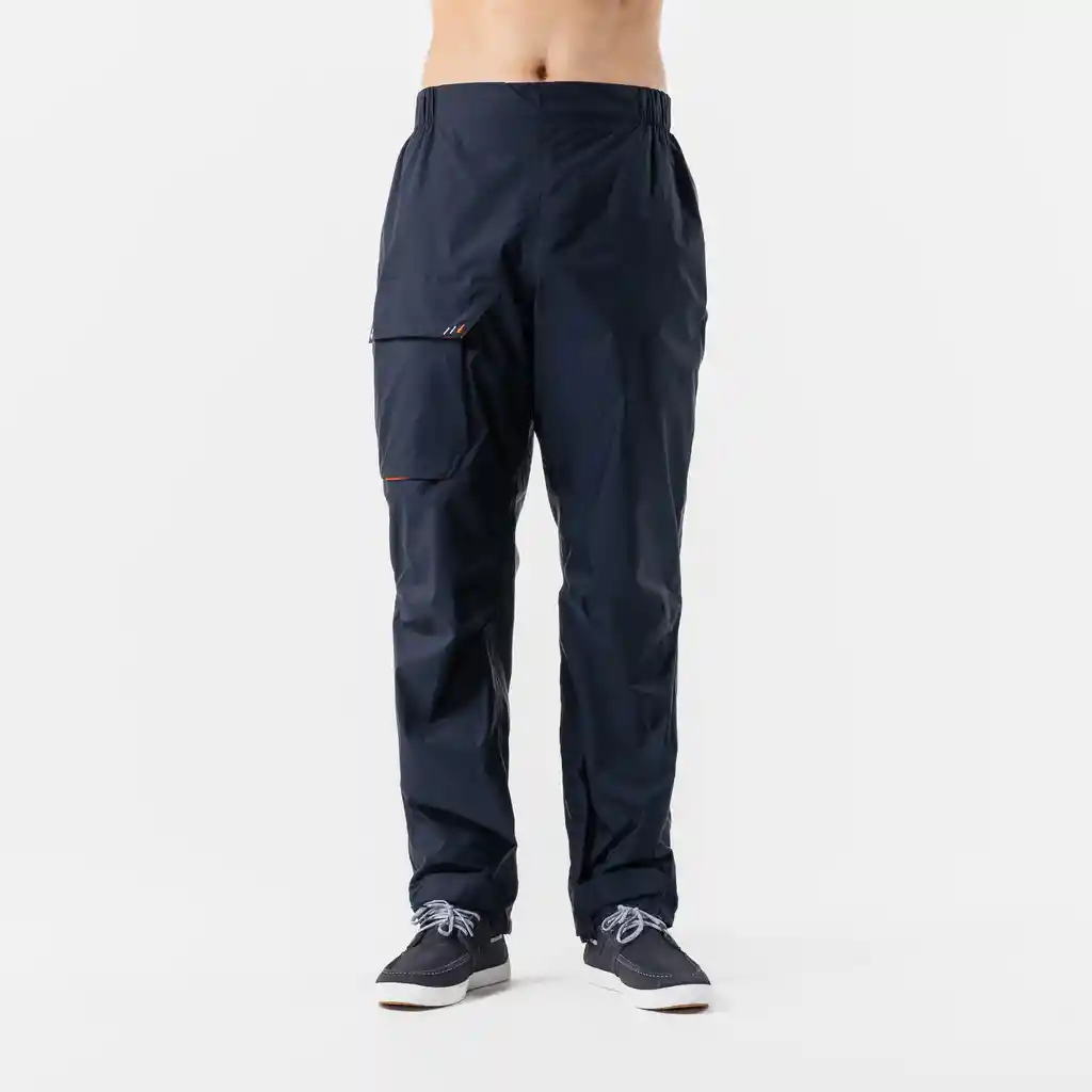 Pantalón Impermeable Para Hombre Tribord S100 Azul