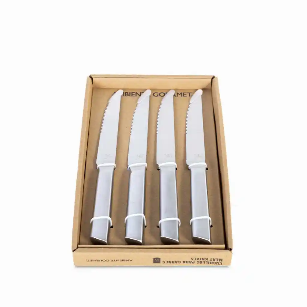 Set Cuchillo Para Carnes en Acero Ambiente Gourmet